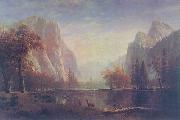 Albert Bierstadt Lake in the Yosemite Valley oil painting artist
